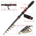 bellylady Carbon Fiber Fishing Rod Kit With Fishing Reel Line Lure Hook Carry Bag Fishing Gear For Saltwater Freshwater. 