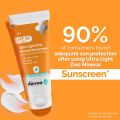 THE DERMA CO Ultra Light Zinc Mineral Sunscreen With SPF 50 PA+++ 50G. 