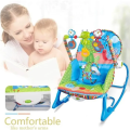 Multifunctional Baby Rocker & Bouncer Chair - 3-in-1 Rocking Seat with Calming Vibrations, Music, Interactive Toys, and 3-Point Safety Belt (Up to 18kg) - Ideal for Newborns to Toddlers (0-36 Months) - Lightweight, Foldable, and Easy to Clean.. 
