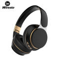 Wiresto Wir-eless Blu-etooth 5.0 Headphone Over the Ear Headphone Stereo Headset Noise Reduction Headphone Foldable Design Wired Wir-eless Stereo Headband with Mic Bass Stereo Earphone. 