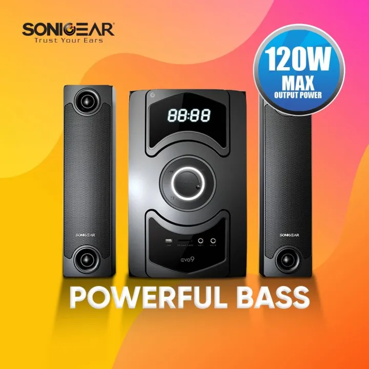 SonicGear Evo 9 BTMI (2021) Bluetooth Multimedia Speaker with Wireless Microphone / FM Radio