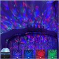 LED Night Light Water Pattern Projection Effect Lamp Children's Bedroom Decoration Projection Lamp Birthday Party Decoration. 