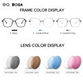 OQ BOGA 15 Styles Unisex Anti UV Photochromic Sunglasses Anti Blue Light Radiation irregular Polygon Frame Computer GlassesI. 