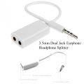 3.5mm Dual Jack Earphone Headphone 2 port female splitter AUX Adapter For Samsumg iPhone Phone Laptop Tablet MP3 Player Audio Devices. 