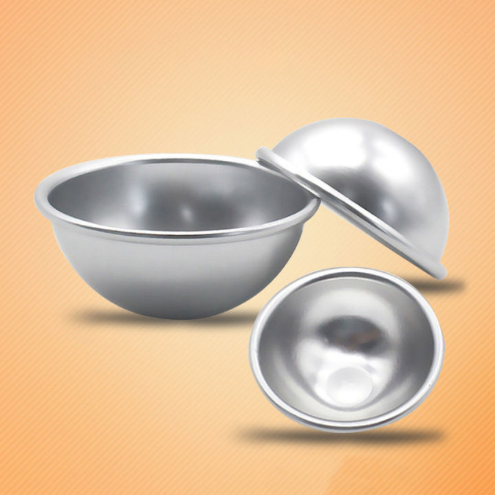 5Pcs Ball Aluminum Semicircle Sphere Bath Bomb Cake Pan Mold Baking