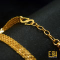 Gold plated 3.5MM Bismark Bracelet For Gents & Ladies. 