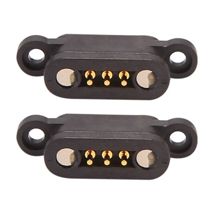 3%20Pairs%20Spring%20Loaded%20Magnetic%20Pogo%20Pin%20Connector%203%20Positions%20Magnets%20Pitch%202.3MM%203P%20Through%20Holes%20Male%20Female%20Probe%20-%20Image%202