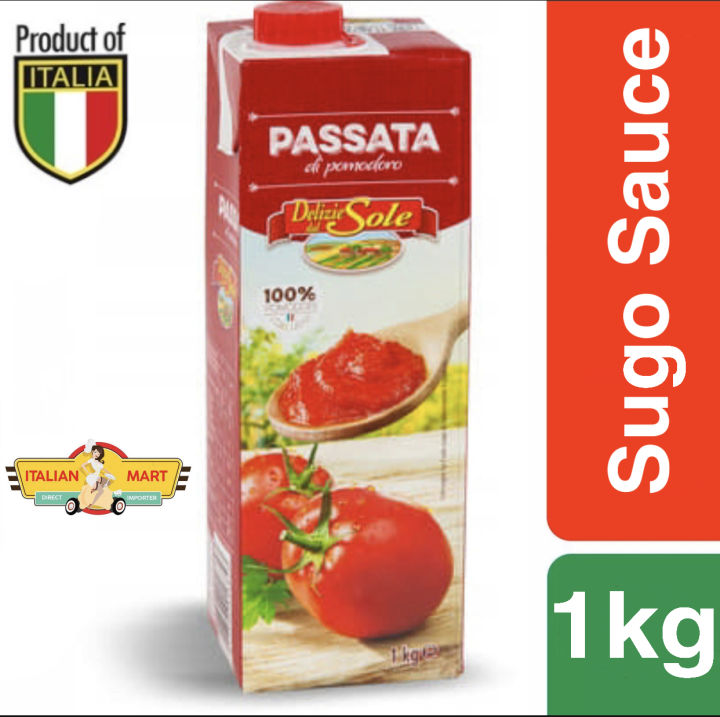 Sugo pasta Sauce Passata di pomodoro tomato puree 1kg Made in Italy