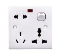 Universal wall switch socket 8 hole 2 pin & 3 pin socket multi plug base 10A. 