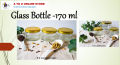 6 Pcs -Glass Jar Bottle – 170 ml. 