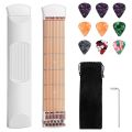 Pocket Guitar Practice Neck, Guitar Trainer 6 Fret Portable Guitar Chord Practice Tool for Beginner. 