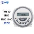 DIANQI TM619 220V 16A Digital Timer controller 7 Days Weekly Programmable Timer switch Hour Minute Count CN304 1NO 1NO1NC. 