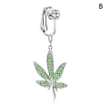 1Pc Fake Belly Button Ring Fake Clip On Belly Piercing Non Piercing Navel Ring Mystic. 
