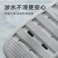 【WEJA】Cut Out Indoor Slippers Men's Summer Non-Slip Leaking Quick-Drying Couple Bathroom Bath Shit Feeling Flats Slippers Women. 
