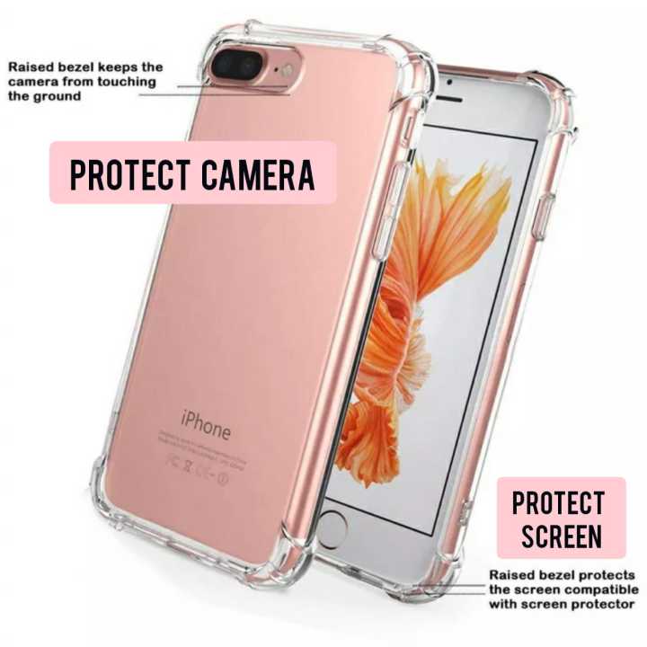 iPhone%207%20Plus%20Back%20Cover%20Transparent%20Soft%20Silicone%20Clear%20Case%20Shockproof%20Bumper%20iPhone%20Case%20For%20Boys%20Girls%20-%20Image%202
