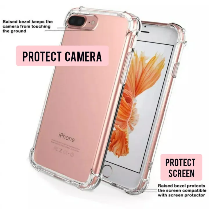 iPhone%207%20Plus%20Back%20Cover%20Transparent%20Soft%20Silicone%20Clear%20Case%20Shockproof%20Bumper%20iPhone%20Case%20For%20Boys%20Girls%20-%20Image%202
