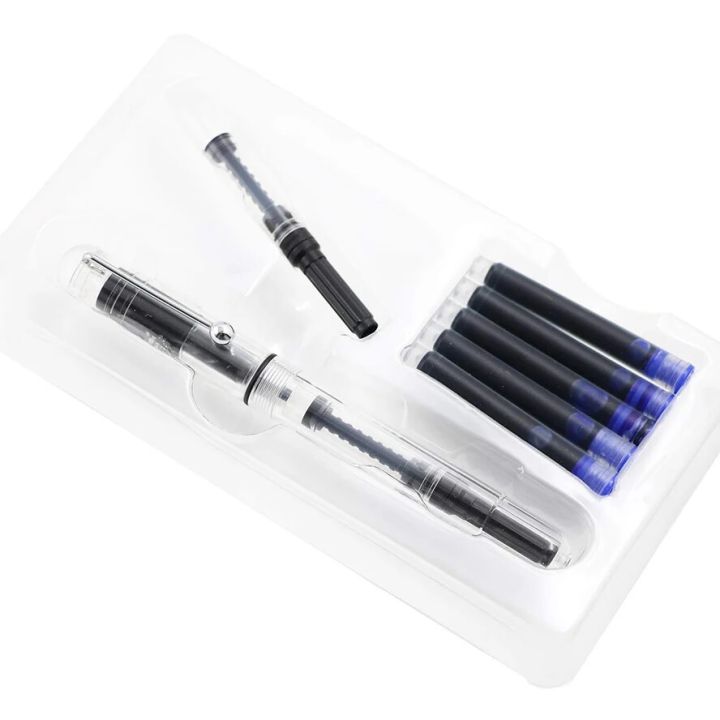 Jinhao Transparent Fountain Pen Extra Fine Nib 0.38mm Pen Supplies