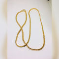 24KT gold plated 22 inch medium size box chain. 
