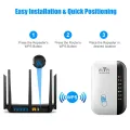 Wireless WiFi Repeater 300Mbps WiFi Extender Amplifier Booster Router 802.11N WPS Long Range 7 Status Light WiFi Repeater for PC and mobile phones smart tv. 