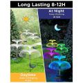 Ground Lighting 1-pieces Solar Fiber Optic Jellyfish Lamp Double Layer Jellyfish Lamp Garden Decoration Lamp. 