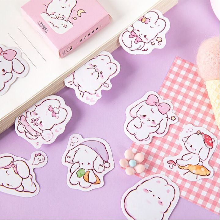 Sweet%20Journal%2045PCS%20Lovely%20Kawaii%20Rabbit%20Series%20Stickers%20Album%20Diary%20Journal%20Decorative%20Scrapbooking%20DIY%20Sticker%20-%20Image%202