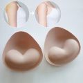 1 Pair of Silicone Foam Sponges Comfortable Triangular Bra Pads Inserts / Removable Push Up Bra Pads for Women Bikini, Tops, Sports Bra, Swimsuit. 