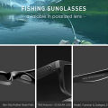 KDEAM Polarized Sunglasses Men Sports Tridimensional Brand Logo TR90 Square Sun Glasses All Black With Zipper Case KD0721. 