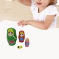 4Pcs Matryoshka Dolls Traditional Russian Nesting Dolls Handmade Toys for Birthday Holiday Kids. 
