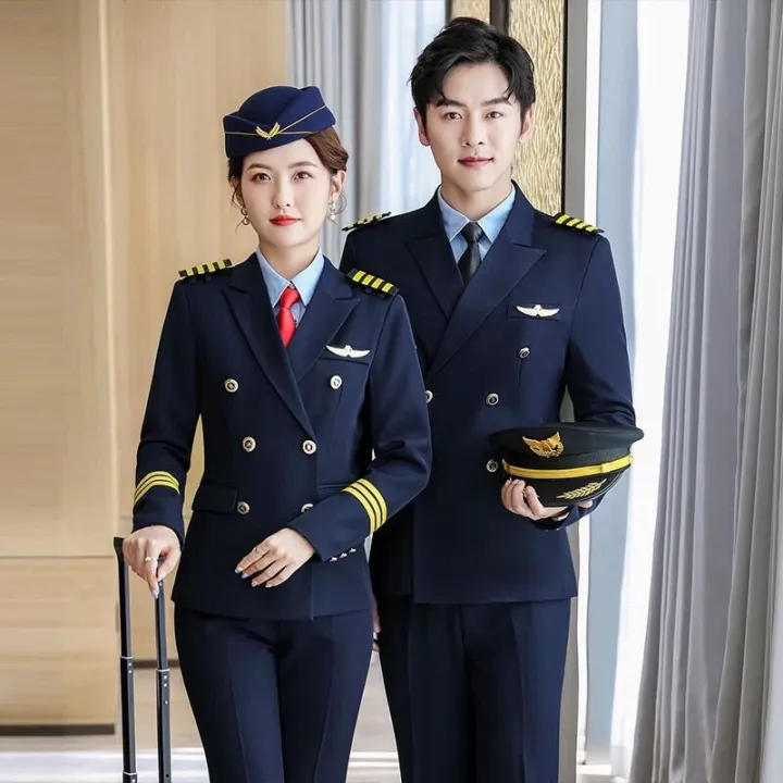 Aviation%20School%20Pilot%20Plane%20Long%20Air%20Less%20Business%20Suit%20Autumn%20and%20Winter%20Male%20and%20Female%20Band%20Overalls%20Stewardess%20Uniform%20-%20Image%206