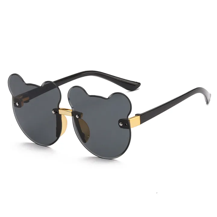Cartoon Lovely Kids Sunglasses Bear Shape Frame Girls Children Sun Glasses Round Baby Boy Eyeglasses Cute Shades