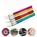 Carving Craft Knife Metal Handle Scalpel Wood Paper Rubber Cutter Craft Pen Knives Engraving Film Knife DIY Repair Hand Tools N. 