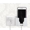 Universal Smartphone Wall Holder Charging Bracket Stand Shelf Adhesive Mount Box. 