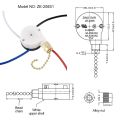 SRIWEN Ceiling Fan Switch Kit ZE-208S E89885 3 Speed 4 Wire Pull Chain, Ceiling Fan Parts, Switch Speed Control Switch. 