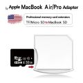 Micro SD / TF Card to SD Adapter for MacBook Air / Pro, Support up to 512GB (White). 