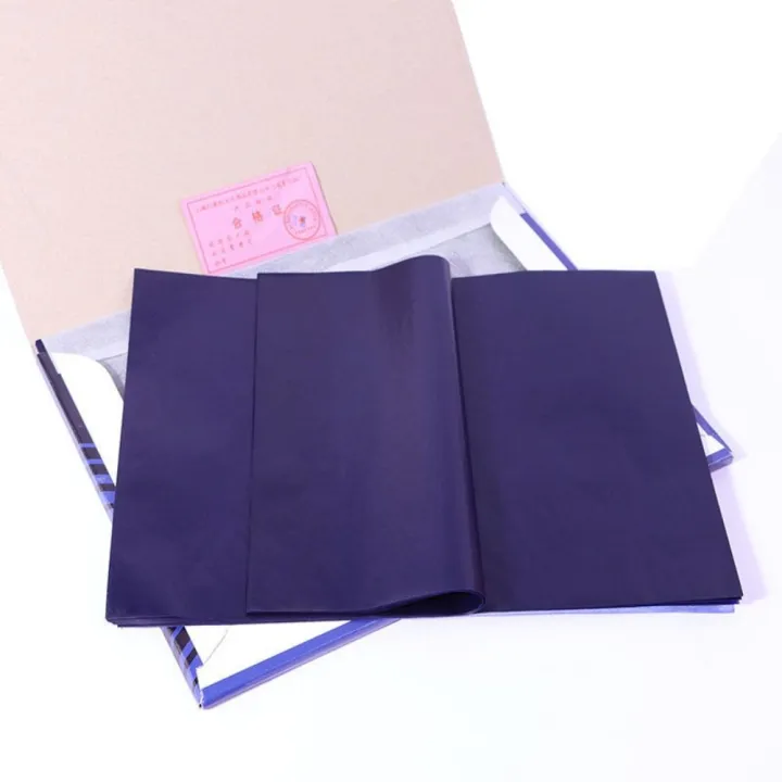 100pcs%20Tattooing%20Stencil%20Double-Sided%20Blue%20Carbon%20Paper%20Blue%2032%20open%20Transfer%20Paper%20Thin%20Copy%20Tracing%20Paper%20Office%20-%20Image%203