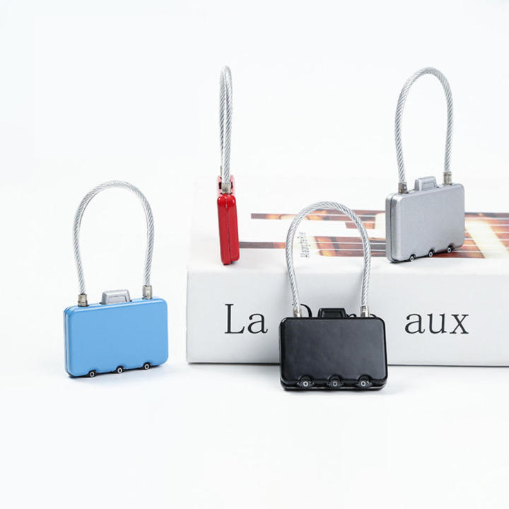 Luggage Case Zinc Alloy Combination Lock Wire Rope Small Lock Clothes