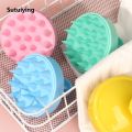 Sutuiying 【2025 Version】 Silicone Shampoo Brush Massage Scalp Comb Smoothing Hair Tool Hair Washing Comb Bath Shower Brush Salon Hairdressing Tool 1PC. 
