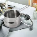 Non-Stick Pan Milk Pot Butter Chocolate Melted Heating Pot Warmer Pan Small Saucepan Cheese Pot With Pour Spouts. 