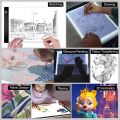 Elice A2 A3 A4 A5 ultra thin LED Drawing Digital Graphics Pad USB LED Light pad drawing tablet Electronic Art Painting. 