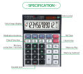 Electronic Calculator CT-8866V (12 Digit). 