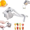 Manual Juice Squeezer Portable Aluminum Alloy Hand Pressure Juicer  Orange Lemon Sugar Cane Juice Kitchen Fruit Tool. 