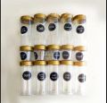 Spicy Bottle Transparent -15 Pcs Set Medium Size / Plastic Spicy Bottle Set with labels. 