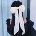 Korean Style Hair Clip Elegant Silk Satin Oversize Bow Hairpin Ribbon Hair Clip Bow Spring Clips For Woman Girls Hair Accessories. 