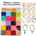 1Set/box 18 Kinds Clay Beads Set for DIY Accessories Jewelry Making. 