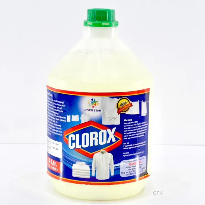 Seven Star Clorox Liquid 100% Genuine Bleach - 4L
