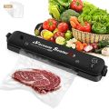 Automatic sealing machine,vacuum sealer with 10 vacuum sealer bags,upgraded automatic food sealer machine for food preservation & led indicator dry & moist modes, compact & easy clean. 