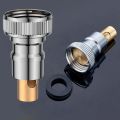Copper Plug Faucet Adapter Washing Machine Snap-on Automatic Water Stop Faucet Nozzle Connector Fits All Standard 4 Points Taps Accessories. 