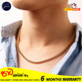 Glamon Spiga Wheat Chain Keel Link mens necklace high quality gold plated stainless steel choker gold chain for men Fashion Jewellery Necklace For Men Mala boys. 