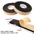Self Adhesive Sponge Seal Strip Thicken Black Epdm Rubber Single Sided Adhesive Soundproof Foam Anti- Seal Gasket. 