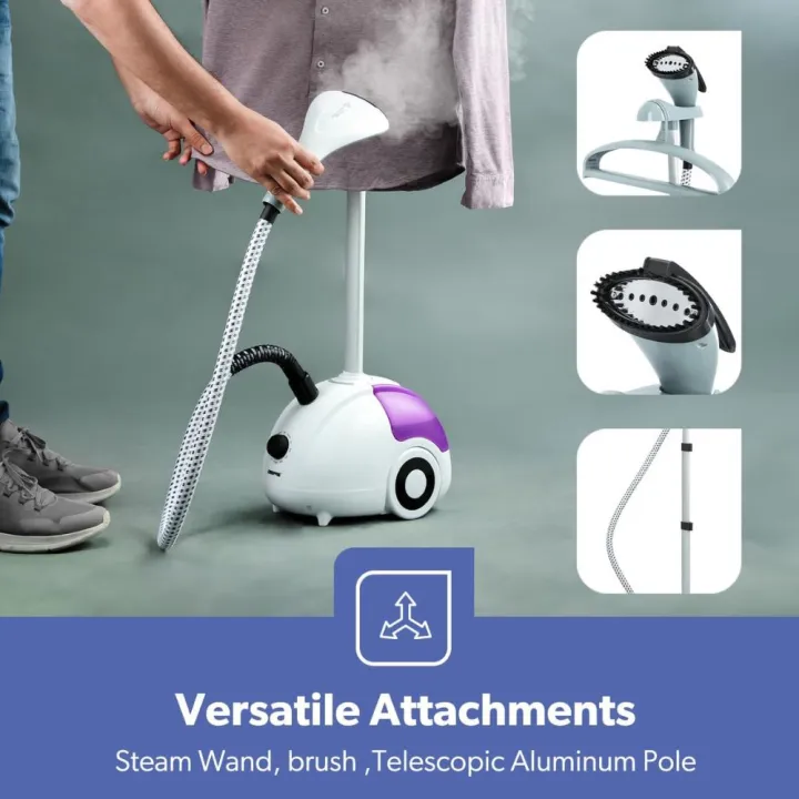 Geepas%202000W%20Garment%20Steamer,%201.8L%20Water%20Tank,%20White/Black,%20GGS25022N%20-%20Image%203